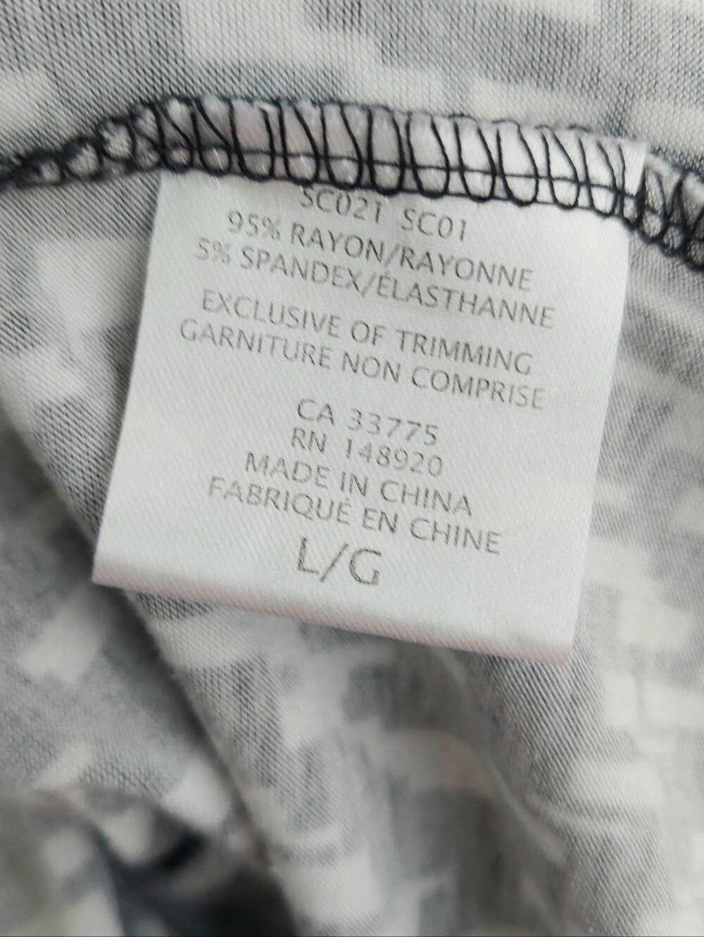 Simon Chang Black White Geometric Print Smocked Sundress Large - Picture 12 of 12